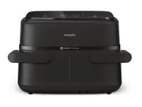 Philips Airfryer Dual Basket | NA150/00 1000 Series | Power 2450 W | Capacity 7 L | RapidAir Plus | Black