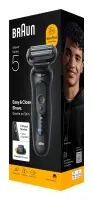 Braun Shaver | 52-N1200s Series 5 | Operating time (max) 50 min | Wet & Dry | Lithium Ion | Black – pilt 2