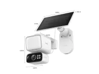 TP-LINK | Tapo C615F KIT | Solar-Powered Floodlight Pan/Tilt Security Camera Kit | 3 MP | F/1.6 | H.264 | MicroSD Card Up to 512 GB