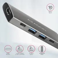 AXAGON | USB-C 10Gbps SPEEDSTER 5in1 hub (rev2.0) | HMC-5G2 | HDMI ports quantity 1 – pilt 3
