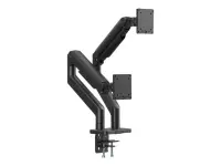 Digitus Desk Mount | Height, tilt, rotation, depth, pivot | Dual Monitor Mount | 2x 45 " | Maximum weight (capacity) 2x 20 kg | Black