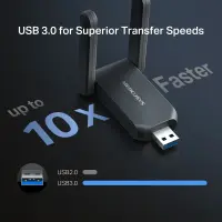 Mercusys | MA37BEH | BE6500 Wi-Fi 7 High-Gain Wireless USB Adapter