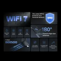 Mercusys | MA37BEH | BE6500 Wi-Fi 7 High-Gain Wireless USB Adapter – pilt 2