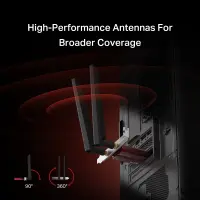Mercusys BE9300 WiFi 7 Bluetooth 5.4 PCIe Adapter | MA47BE – pilt 2