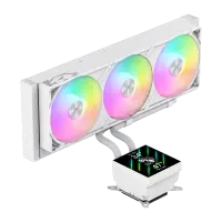 Gamemax CPU Liquid Cooler | GLACIER 360 LCD WH | White