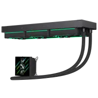 Gamemax CPU Liquid Cooler | HAILSTORM 360 LCD BK | Black