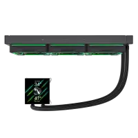 Gamemax CPU Liquid Cooler | HAILSTORM 360 LCD BK | Black – pilt 11