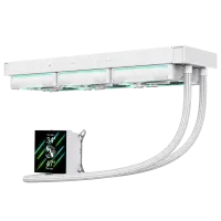 Gamemax CPU Liquid Cooler | HAILSTORM 360 LCD WH | White – pilt 2