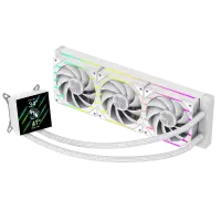 Gamemax CPU Liquid Cooler | HAILSTORM 360 LCD WH | White – pilt 6