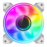 Gamemax Case Fan | DUAL RING INFINITY WH | White – pilt 6