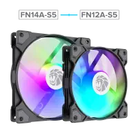 Gamemax Case Fan | FN14A-S5 | Black – pilt 7