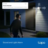 TP-LINK | Tapo C710 | Pan/Tilt Security Floodlight Camera | 3 MP | F/2.0 | IP65 | H.264 | microSD up to 512 GB – pilt 3