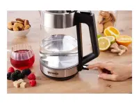 Gorenje | K17OGS | Kettle | Electric | 1.7 L | 2200 W | 360° rotational base | Stainless steel/Glass | Stainless steel – pilt 2