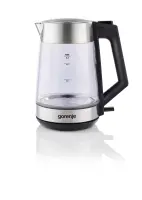 Gorenje | K17OGS | Kettle | Electric | 1.7 L | 2200 W | 360° rotational base | Stainless steel/Glass | Stainless steel