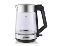 Gorenje | K17OGS | Kettle | Electric | 1.7 L | 2200 W | 360° rotational base | Stainless steel/Glass | Stainless steel – pilt 10