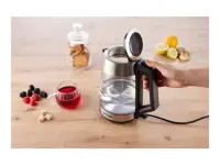 Gorenje | K17OGS | Kettle | Electric | 1.7 L | 2200 W | 360° rotational base | Stainless steel/Glass | Stainless steel – pilt 11