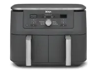 Dual Zone Airfryer | DZ400EU | NINJA Power 2470 W | Capacity 9.5 L | Gunmetal Grey