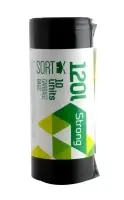 SORTEX Prügikotid LDPE, 120l, 70x100cm, 35mk, 10tk must