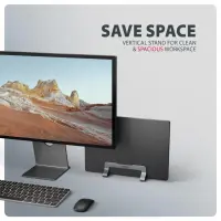 Axagon STND-VG Vertikaler Laptop-Ständer, einstellbare Breite, Aluminium Sülearvuti ja tahvelarvuti alus Hall 43,9 cm (17.3") – pilt 22
