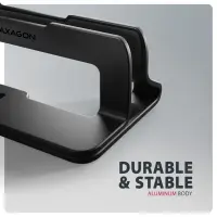 Axagon STND-VB Vertikaler Laptop-Ständer, einstellbare Breite, Aluminium Sülearvuti ja tahvelarvuti alus Must 43,9 cm (17.3") – pilt 12