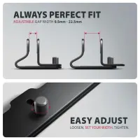 Axagon STND-VB Vertikaler Laptop-Ständer, einstellbare Breite, Aluminium Sülearvuti ja tahvelarvuti alus Must 43,9 cm (17.3") – pilt 14