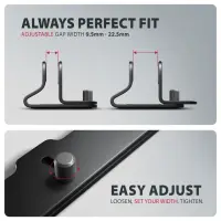 Axagon STND-VB Vertikaler Laptop-Ständer, einstellbare Breite, Aluminium Sülearvuti ja tahvelarvuti alus Must 43,9 cm (17.3") – pilt 22