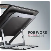 Axagon STND-LAG Laptop-Ständer, höhenverstellbar, faltbar, Aluminium Sülearvuti ja tahvelarvuti alus Hall 43,9 cm (17.3") – pilt 4