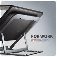 Axagon STND-LAG Laptop-Ständer, höhenverstellbar, faltbar, Aluminium Sülearvuti ja tahvelarvuti alus Hall 43,9 cm (17.3") – pilt 8