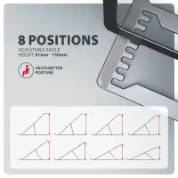 Axagon STND-LAG Laptop-Ständer, höhenverstellbar, faltbar, Aluminium Sülearvuti ja tahvelarvuti alus Hall 43,9 cm (17.3") – pilt 18