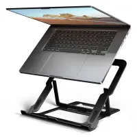 Axagon STND-LAB Laptop-Ständer, höhenverstellbar, faltbar, Aluminium Sülearvuti ja tahvelarvuti alus Must 43,9 cm (17.3") – pilt 5