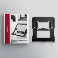 Axagon STND-LAB Laptop-Ständer, höhenverstellbar, faltbar, Aluminium Sülearvuti ja tahvelarvuti alus Must 43,9 cm (17.3") – pilt 14