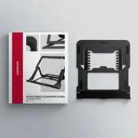 Axagon STND-LAB Laptop-Ständer, höhenverstellbar, faltbar, Aluminium Sülearvuti ja tahvelarvuti alus Must 43,9 cm (17.3") – pilt 15