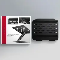 Axagon STND-LQB Laptop-Ständer, Doppelgelenk, höhenverstellbar, faltbar Sülearvuti ja tahvelarvuti alus Must 43,9 cm (17.3") – pilt 18