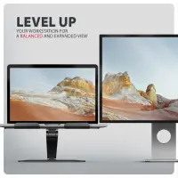 Axagon STND-LQB Laptop-Ständer, Doppelgelenk, höhenverstellbar, faltbar Sülearvuti ja tahvelarvuti alus Must 43,9 cm (17.3") – pilt 21