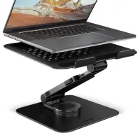 Axagon STND-LRB Laptop-Ständer, 360° drehbar, Doppelgelenk, verlängerbar Sülearvuti ja tahvelarvuti alus Must 43,9 cm (17.3") – pilt 12