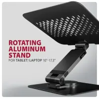Axagon STND-LRB Laptop-Ständer, 360° drehbar, Doppelgelenk, verlängerbar Sülearvuti ja tahvelarvuti alus Must 43,9 cm (17.3") – pilt 17