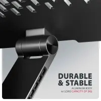 Axagon STND-LRB Laptop-Ständer, 360° drehbar, Doppelgelenk, verlängerbar Sülearvuti ja tahvelarvuti alus Must 43,9 cm (17.3") – pilt 18