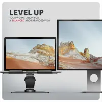 Axagon STND-LRB Laptop-Ständer, 360° drehbar, Doppelgelenk, verlängerbar Sülearvuti ja tahvelarvuti alus Must 43,9 cm (17.3") – pilt 27