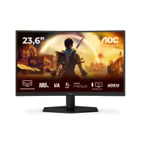 AOC G4 C24G42E PC lamekuvar 59,9 cm (23.6") 1920 x 1080 pikslit Full HD LED Must, Punane