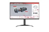 LCD Monitor|LG|31.5 "|3840 x 2160 pixels|4K Ultra HD|Flat|32BR55UK-B