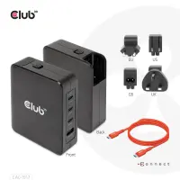 CLUB3D CAC-1917 mobiilseadme laadija Universaalne Must Vahelduvvool Kiirlaadimine Hoonesisene – pilt 20