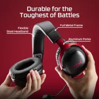 HyperX Cloud III S Wireless – mänguri peakomplekt (must-punane)