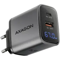 ACU-PQ67D PD3.0 & QC4+2xOUTPUTS, LCD display, wall charger 67W