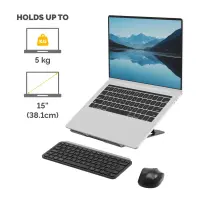 Fellowes Alumia 100138868 sülearvuti raam & alus Sülearvuti alus Must 38,1 cm (15") – pilt 2