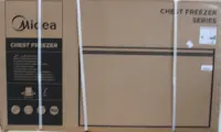 SALE OUT. Midea Freezer | MDRC564FEE01 | Energy efficiency class E | Chest | Free standing | Height 82.5 cm | Total net capacity 418 L | White | DAMAGED PACKAGING, TEMPERATURE SCREEN AND PLASTIC COVER. DENTED FRONT, LEFT AND RIGHT SIDES – pilt 5
