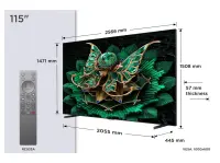 TCL 115C7K teler 2,92 m (115") 4K Ultra HD Nutiteleri funktsioon WiFi Must 3000 cd/m² – pilt 9