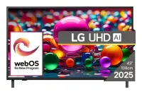 LG 43UA74003LB teler 109,2 cm (43") 4K Ultra HD Nutiteleri funktsioon WiFi Must