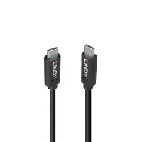 Lindy 36975 USB-kaabel USB 3.2 Gen 2x2 1,5 m USB C Must