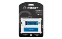 Kingston Technology IronKey Keypad 200 USB-välkmälu 256 GB USB tüüp A 3.2 Gen 1 (3.1 Gen 1) Sinine – pilt 8