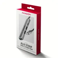 Axagon HUB USB HUE-STC, 4x USB ALU STRIP hub, 1x USB-A 5Gbps, 2x USB-A & 1x USB-C 480Mbps, kabel USB-C 12cm USB 3.2 Gen 1 (3.1 Gen 1) Type-C 5 Mbit/s Hall – pilt 8